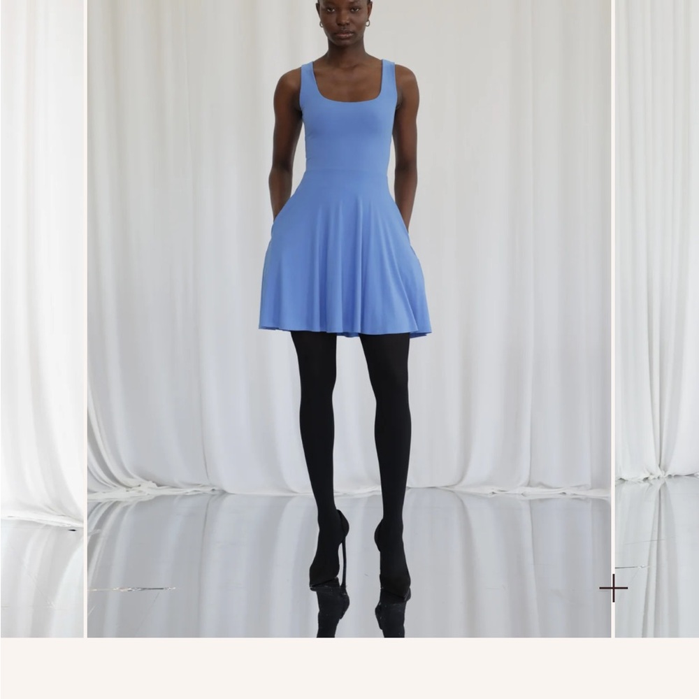 AYM Juni Mini Dress - Dusty Blue